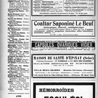 1185 - Page 1188-XVI - Membres du Concours exerçant dans les stations thermales (Suite) / Avis
