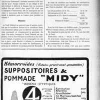 1202 - Page V-1205 - Correspondance. Certificats de prolongation d’incapacité de travail / Les honoraires de la médecine sociale