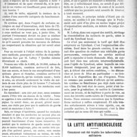 1228 - Page 1231 - Partie professionnelle. Médecine sociale. Les permanences médicales / La lutte antituberculeuse. Comment ont été traités les tuberculeux militaires