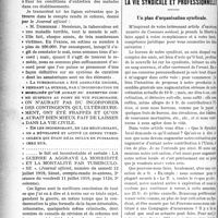 1229 - Page 1232 - Partie professionnelle. La lutte antituberculeuse. Comment ont été traités les tuberculeux militaires / La vie syndicale et professionnelle. Un plan d’organisation syndicale