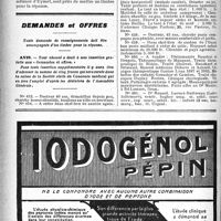 1249 - Page 1252-IV - Office de Renseignements du « Concours » / Avis / Avis / Demandes et Offres