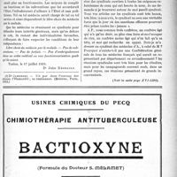 1252 - Page VII-1255 - Correspondance. La fonctionnarisation des médecins [Dr. Jules Régnault] / A quel syndicat médical adhérer ?