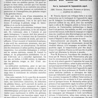 1262 - Page 1265 - Partie scientifique. Clinique médicale, Hôpital Saint-Antoine : M. le prof. Chauffard. Anémie pernicieuse et leucémie / Revue des sociétés savantes. Sur le traitement de l’appendicite aiguë, (MM. Témoin, Hartmann, Tuffier et Quénu — Académie de médecine)