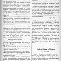 1275 - Page 1278 - Partie professionnelle. Médecine sociale. Marine marchande / Syndicat Médical de Mortagne, (7 juillet 1919)