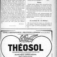 1290 - Page XIX-1293 - Correspondance. Exploitation d’une spécialité pharmaceutique par un médecin propharmacien / Tarif pharmaceutique pour accidents du travail / Les avantages du « Sou Médical »