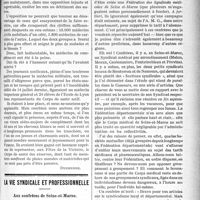 1316 - Page 1319 - Partie professionnelle. Intérêts médico-militaires. « L’Effort français pendant la guerre. » Une phrase malheureuse. La plaisanterie n’a-t-elle pas assez duré ? / La vie syndicale et professionnelle. Aux confrères de Seine-et-Marne. Appel du Dr Decourt à ceux-ci... et à beaucoup d’autres