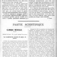 1336 - Page 1339 - Propos du jour. Hygiène et villégiature [J. Noir] / Partie scientifique. Clinique médicale, Hôpital St-Louis : M. le prof, agrégé Gougerot. Les complications cutanées des plaies de guerre