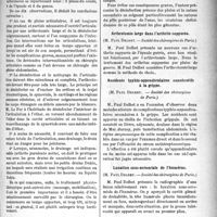 1346 - Page 1349 - Partie scientifique. Revue des sociétés savantes. Les sutures primitives articulaires, (M. R. Le Fur. — Société des chirurgiens de Paris) / Plaies péri-anales par projectiles de guerre, (M. H. Roullaxd. — Société des chirurgiens de Paris) / Arthrotomie large dans l’arthrite suppurée, (M. Paul Delbet. —Société des chirurgiens de Paris) / Accidents typhlo-appendiculaires consécutifs à la grippe, (M. Paul Delbet. — Société des chirurgiens de Paris) / Luxation sous-acromiale de l’humérus, (M. Paul Delbet. — Société des chirurgiens de Paris) / Résection de la hanche et lésions de la hanche latentes, (M. René Le Fur. —Société des chirurgiens de Paris)