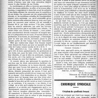 1361 - Page 1364 - Partie professionnelle. L'enseignement médical. Une grande injustice à réparer. La grande misère des « Ecoles préparatoires réorganisées de médecine et de pharmacie » / Chronique syndicale. Création de syndicats locaux
