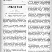 1407 - Page 1410 - Partie scientifique. Actualités médicales. Traitement du paludisme / Pathologie rénale. Azotémie et Urémie, par le Dr Gilbert Pignet