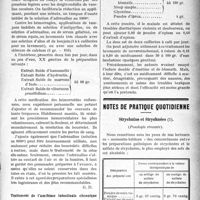 1414 - Page 1417 - Partie scientifique. A travers la presse. Formules contre les hemorrhoïdes [(Bull. méd, 16 août 1919)] / Traitement de l’amibiase intestinale chronique [(Paris Méd, 16 août 1919)] / Notes de pratique quotidienne. Strychnine et Strychnées