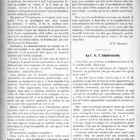 1417 - Page 1420 - Partie professionnelle. La vie syndicale et professionnelle. Sur le Syndicalisme médical / La C. G. T. intellectuelle