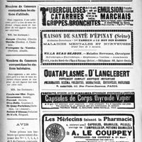 1425 - Page 1428-XVI - Membres du concours exerçant dans les stations d'altitude / Membres du concours exerçant dans les stations balnéaires / Avis