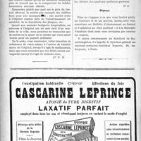 1435 - Page 1438-XXII - Correspondance. Honoraires pour un médecin radiologiste d’un hôpital mixte [Dr Dufour] / Les adhésions au Concours et à ses oeuvres