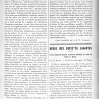 1452 - Page 1455 - Partie scientifique. Clinique chirurgicale, Hôpital Neçker : M. le professeur Pierre Delbet. Les ulcérations de la langue / Revue des sociétés savantes. Calcul appendiculaire constitué autour de poils de brosse à dents, (M. H. Mayet. — Société des chirurgiens de Paris)