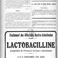1483 - Page 1486-XXII - Correspondance. Association entre médecin, pharmaciens et des tiers / Le livre d’or du corps médical français. Décorations