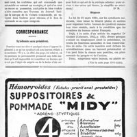 1490 - Page V-1493 - Demandes et Offres / L’automobilisme médical / Avis important / Correspondance. Syndicats sans président