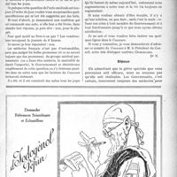 1522 - Page XVII-1525 - Correspondance. Majoration du Tarif Dubief / Un moyen d’action du Corps médical sur les pouvoirs publics