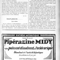1530 - Page V-1533 - Correspondance. L’exclusion des services de l’A. M. G / Conseil général du….., Les voeux