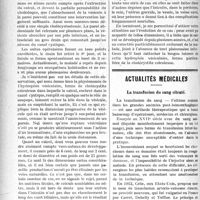 1543 - Page 1546 - Partie scientifique. Clinique chirurgicale, (Faculté de médecine de Toulouse), Leçon de M. J. -P. Tourneux. Les cholécystites calculeuses / Actualités médicales. La transfusion du sang citraté