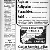 1549 - Page 1552-XIV - Membres du Concours exerçant dans les stations balnéaires / Service Vaccinal du « Concours Médical » fonctionnant sous le contrôle de l’Etat / Avis