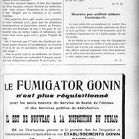 1586 - Page XXIX-1589 - Correspondance. Exercice de la médecine par des internes des hôpitaux et par des médecins étrangers / Honoraires pour certificats médicaux d’assurance-vie
