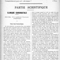1599 - Page 1602 - Propos du jour. Les médecins désertent les campagnes ! Les postes médicaux dans les Pyrénées-Orientales [J. Noir] / Partie scientifique. Clinique chirurgicale, Hôtel-Dieu : M. le professeur Hartmann (Polyclinique). I, Coxa vara traumatique