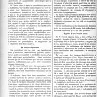 1611 - Page 1614 - Partie scientifique. A travers la presse. Le diagnostic rapide du bacille diphtérique / La langue stuporeuse / Hygiène d’une bouche saine