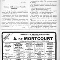 1634 - Page XXI-1637 - Correspondance. Mise à l’index syndicale / Comment établir une note d’expertise criminelle