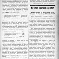 1652 - Page 1655 - Partie scientifique. Clinique thérapeutique, Hôpital Beaujon : M. le professeur A. Robin. II, Traitement de la diarrhée prandiale / Clinique ophtalmologique. Du diagnostic et du pronostic des corps étrangers du segment postérieur de l’oeil, par M. le professeur S. Baudry