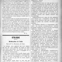 1662 - Page 1665 - Partie scientifique. Revue des sociétés savantes. Paralysie du muscle grand dentelé consécutive à la grippe, (MM. Georges Guillain et Libert. — Société médicale des hôpitaux) / Otologie. Rééducation de l’ouïe, par le Dr A. Maurice, de Paris