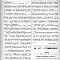 1685 - Page 1688 - Partie professionnelle. Chronique de la mutualité. Nouvelle exploitation mutualiste / La lutte antituberculeuse. Variation sur la déclaration de la tuberculose