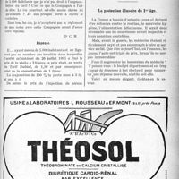 1696 - Page XXVII-1699 - Correspondance. Application de la majoration du Tarif Dubief / La protection illusoire du 1er âge