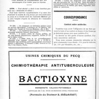 1705 - Page 1708-IV - Office de Renseignements du « Concours », (Voir numéros précédents) / Demandes et Offres / Avis / Correspondance. Contrat entre médecins