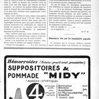 1706 - Page V-1709 - Correspondance. Contrat entre médecins / Honoraires dus par les hospitalisés payants