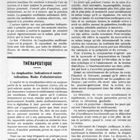 1728 - Page 1731 - Partie scientifique. A travers la presse. L’oscillométrie : sa spécificité et son champ d’information / Thérapeutique. La strophantine. Indications et contre- indications. Modes d’administration