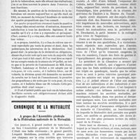 1743 - Page 1746 - Partie professionnelle. La lutte antituberculeuse. A propos de la déclaration obligatoire de la tuberculose, par le Dr Ott / Chronique de la mutualité. A propos de l’Assemblée générale de la Fédération nationale de la Mutualité