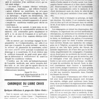 1792 - Page 1795 - Partie professionnelle. Protection du premier âge. La responsabilité des médecins dans la délivrance des certificats aux nourrices / Chronique du libre choix. Quelques réflexions à propos du «Libre choix»