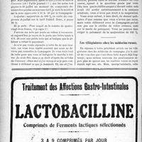 1815 - Page 1818-XXVI - Correspondance. La majoration du Tarif Dubief ne s’applique pas aux notes dont le montant a été fixé / Les villégiatures chez les médecins ruraux