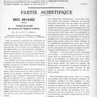 1832 - Page 1835 - Propos du jour. Comment les Administrations préfectorales ont encouragé les jeunes médecins qui témoignèrent le désir de s’installer dans les régions libérées [J. Noir] / Partie scientifique. Voies urinaires. Echelle de gravité des tumeurs de l’appareil urinaire, par M. le Dr F. Cathelin. I, Tumeurs bénignes ou non récidivantes ou à évolution torpide