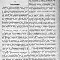 1838 - Page 1841 - Partie scientifique. Clinique chirurgicale, Hôpital Necker : M. le professeur Pierre Delbet. I, Abcès froid de la paroi thoracique / II, Kystes des lèvres