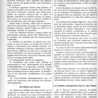 1851 - Page 1854 - Partie scientifique. A travers la presse. La tuberculose du pubis / Des oedèmes par carence / Le symptôme démangeaisons dans la rage humaine
