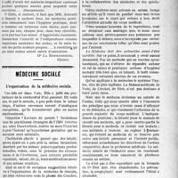 1864 - Page 1867 - Partie professionnelle. La vie syndicale et professionnelle. II, L’hygiène à l’Ecole / Médecine sociale. L’organisation de la médecine sociale