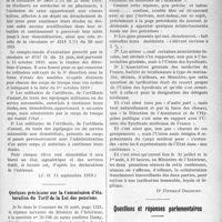 1874 - Page 1877 - Partie professionnelle. Documents officiels. A l’officiel. Les études des étudiants sous les drapeaux, Circulaire ministérielle du 10 septembre 1919 / Quelques précisions sur la Commission d’élaboration du Tarif de la Loi des pensions [Dr Fernand Decourt] / Questions et réponses parlementaires. La scolarité des étudiants