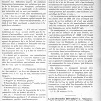 1940 - Page 1943 - Partie professionnelle. Sou médical. Extrait analytique des procès-verbaux du Conseil d’Administration / Documents officiels. A l'officiel. Circulaire relative aux sursis des étudiants en médecine / Loi du 30 octobre 1919 relative à l’organisation provisoire du service de santé militaire après la cessation des hostilités