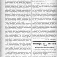 1981 - Page 1984 - Partie professionnelle. La vie syndicale et professionnelle. IV, L’Association générale de Prévoyance et de Secours mutuels des médecins de France / Chronique de la mutualité. Monopolisation des soins médicaux