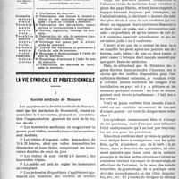 2037 - Page 2040 - Partie professionnelle. Législation médico-sociale. Texte de la loi / La vie syndicale et professionnelle. I, Société médicale de Monaco / II, Comment choisir un poste