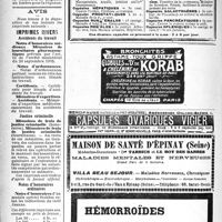 2041 - Page 2044-XX - Recouvrements d’honoraires médicaux / Avis. imprimes divers