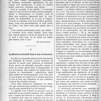 2097 - Page 2100 - Partie professionnelle. La vie syndicale et professionnelle. Encore un syndicat de « Malades » / II, Syndicat et mutualité dans le Lot-et-Garonne