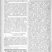 2103 - Page 2106 - Partie professionnelle. Chronique hospitalière / Hygiène scolaire. L’Hygiène scolaire et l’Education de l’enfant, par le Dr E. Marchoux